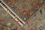 4x5 Brown and Multicolor Turkish Tribal Rug