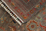 3x4 Brown and Multicolor Turkish Tribal Rug