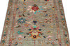 3x4 Brown and Multicolor Turkish Tribal Rug