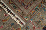 3x4 Brown and Multicolor Turkish Tribal Rug