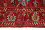 3x4 Red and Multicolor Turkish Tribal Rug