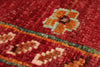 3x4 Red and Multicolor Turkish Tribal Rug