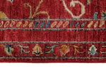 3x4 Red and Multicolor Turkish Tribal Rug