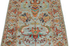 3x4 Light Blue and Multicolor Turkish Tribal Rug