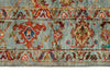 3x4 Light Blue and Multicolor Turkish Tribal Rug