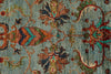 3x4 Light Blue and Multicolor Turkish Tribal Rug