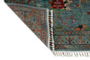 3x8 Blue and Multicolor Turkish Tribal Runner