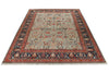 10x14 Light Gray and Navy Anatolian Persian Rug