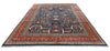 9x12 Navy and Red Turkish Anatolian Persian Rug