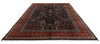9x12 Navy and Red Turkish Anatolian Persian Rug
