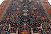 9x12 Navy and Red Turkish Anatolian Persian Rug