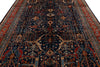 9x12 Navy and Red Turkish Anatolian Persian Rug