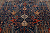 9x12 Navy and Red Turkish Anatolian Persian Rug