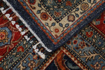 9x12 Navy and Red Turkish Anatolian Persian Rug