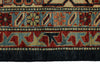 10x13 Navy and Ivory Kazak Tribal Rug