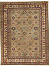 10x13 Camel and Ivory Kazak Tribal Rug