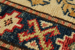 10x13 Camel and Ivory Kazak Tribal Rug