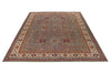 10x13 Gray and Ivory Kazak Tribal Rug