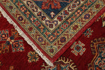 10x13 Red and Multicolor Kazak Tribal Rug