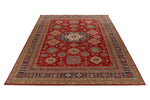 10x13 Red and Multicolor Kazak Tribal Rug