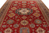 10x13 Red and Multicolor Kazak Tribal Rug