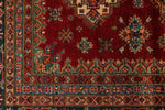 10x13 Red and Multicolor Kazak Tribal Rug