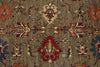 10x13 Light Brown and Multicolor Kazak Tribal Rug