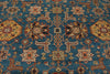 10x13 Blue and Red Kazak Tribal Rug