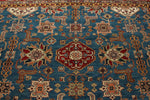 10x13 Blue and Red Kazak Tribal Rug