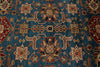 10x13 Blue and Red Kazak Tribal Rug