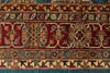 10x13 Blue and Red Kazak Tribal Rug