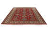 8x10 Red and Ivory Kazak Tribal Rug