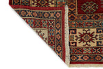 8x10 Red and Ivory Kazak Tribal Rug
