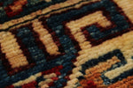 8x10 Red and Ivory Kazak Tribal Rug