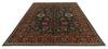 8x9 Green and Multicolor Kazak Tribal Rug