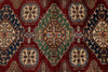 6x9 Red and Navy Kazak Tribal Rug