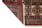 8x10 Red and Ivory Kazak Tribal Rug