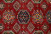 6x9 Red and Beige Kazak Tribal Rug