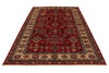 6x9 Red and Beige Kazak Tribal Rug