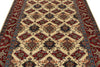 6x8 Beige and Red Kazak Tribal Rug