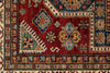 5x7 Red and Beige Kazak Tribal Rug