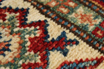 5x7 Red and Beige Kazak Tribal Rug