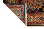 2x8 Navy and Ivory Kazak Tribal Runner