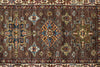 3x10 Brown and Ivory Kazak Tribal Runner