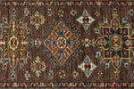 3x10 Brown and Ivory Kazak Tribal Runner
