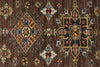 3x10 Brown and Ivory Kazak Tribal Runner