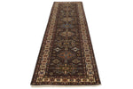 3x10 Brown and Ivory Kazak Tribal Runner