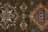 3x11 Brown and Ivory Kazak Tribal Runner