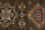3x11 Brown and Ivory Kazak Tribal Runner