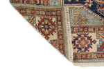 4x6 Light Gray and Ivory Kazak Tribal Rug